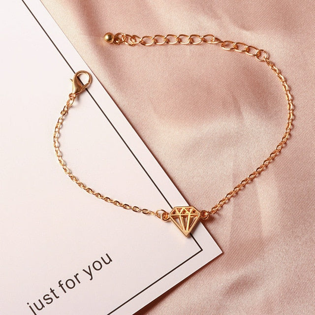VCORM New Romantic Adjustable Crystal lovers Gold Charm Bracelet for Women Men 2019 Hot Fashion Jewelry Party Wedding Gift