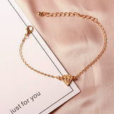 VCORM New Romantic Adjustable Crystal lovers Gold Charm Bracelet for Women Men 2019 Hot Fashion Jewelry Party Wedding Gift
